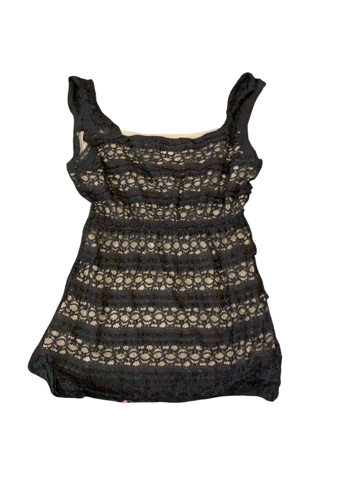 Max Studio Lace Ruffle Tank