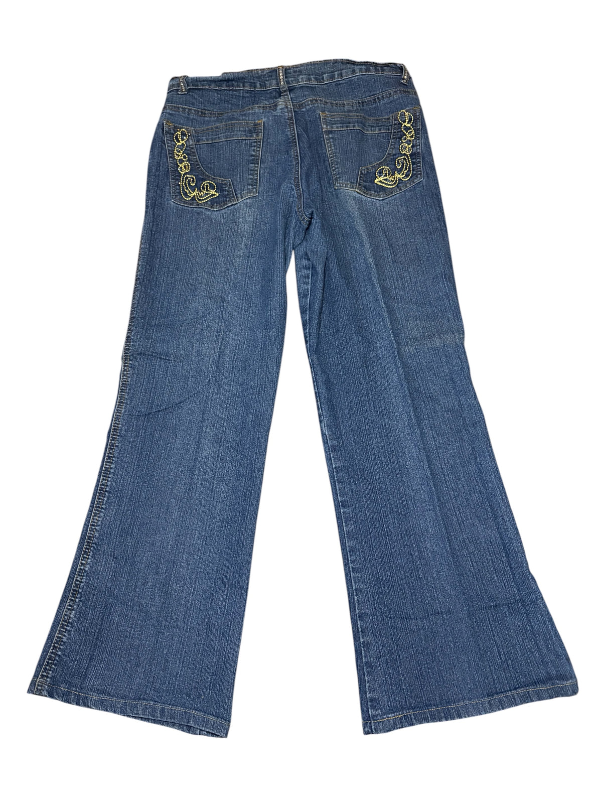 Mattia T Low Rise Embroidered Flare Jeans