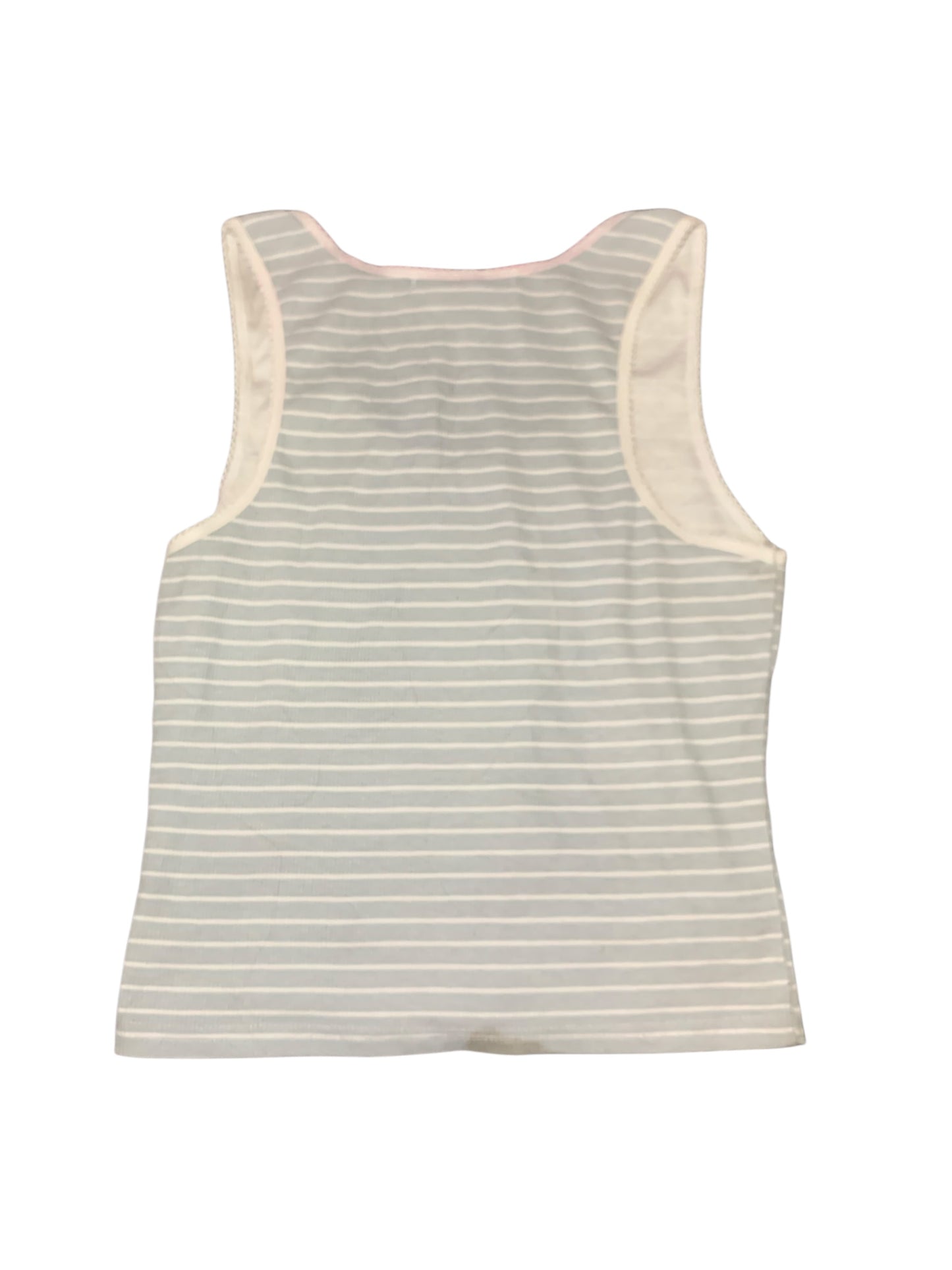 Honey Peach Striped Tank Hand Drawn Star Designs