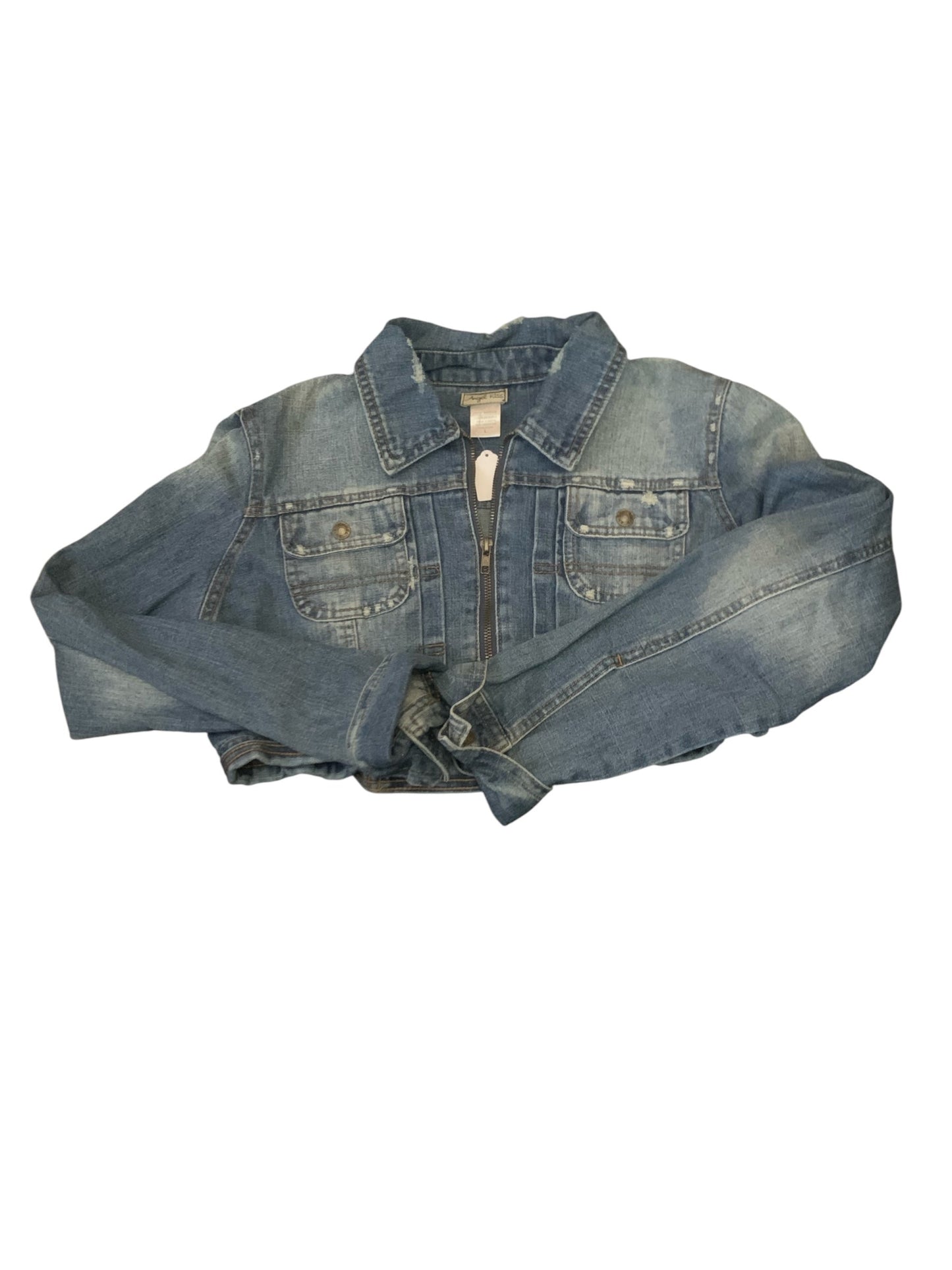 Angel Kiss Cropped Jean Jacket