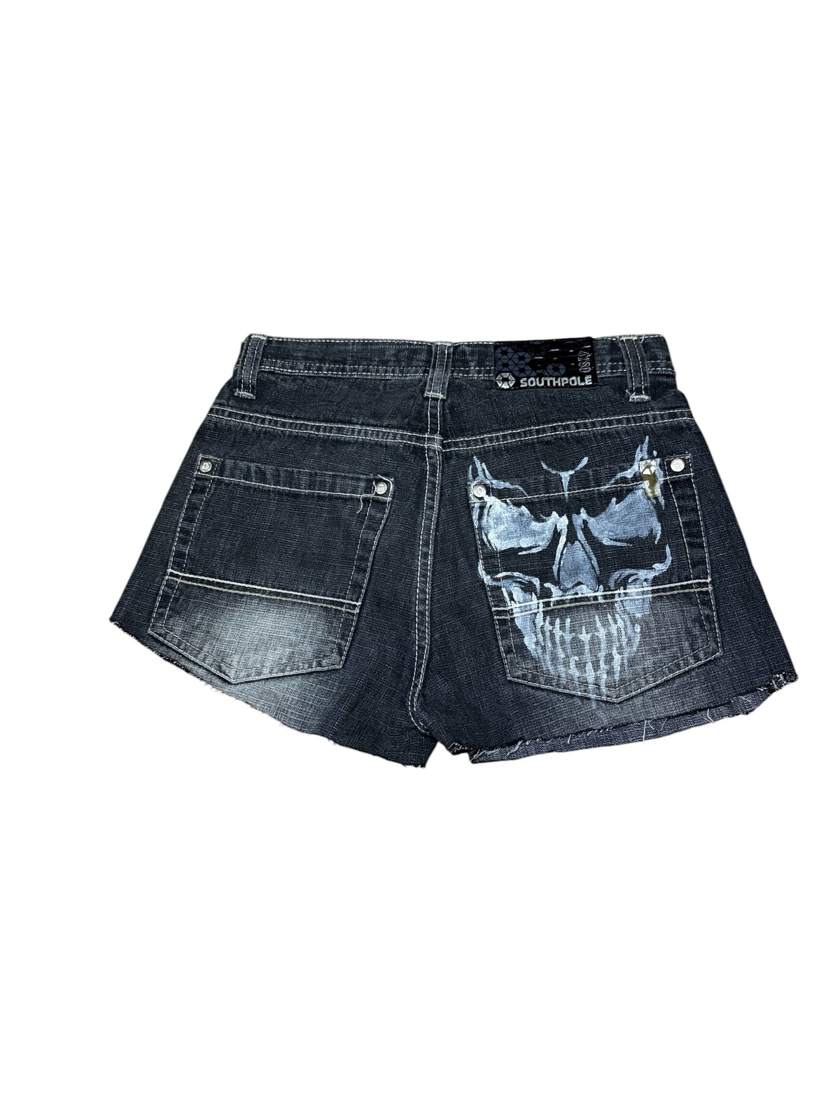SouthPole Hand Made Skull Shorts