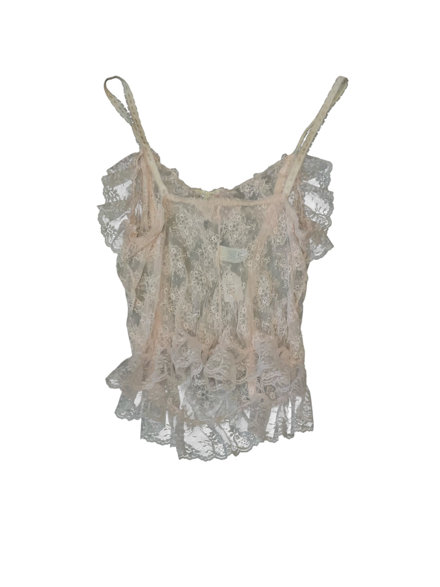 Pink Lace Corset Tank