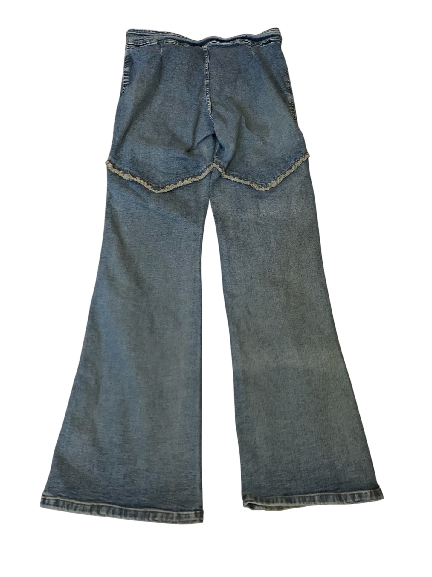 Y2K Distressed Hand Painted Skull Star Jeans