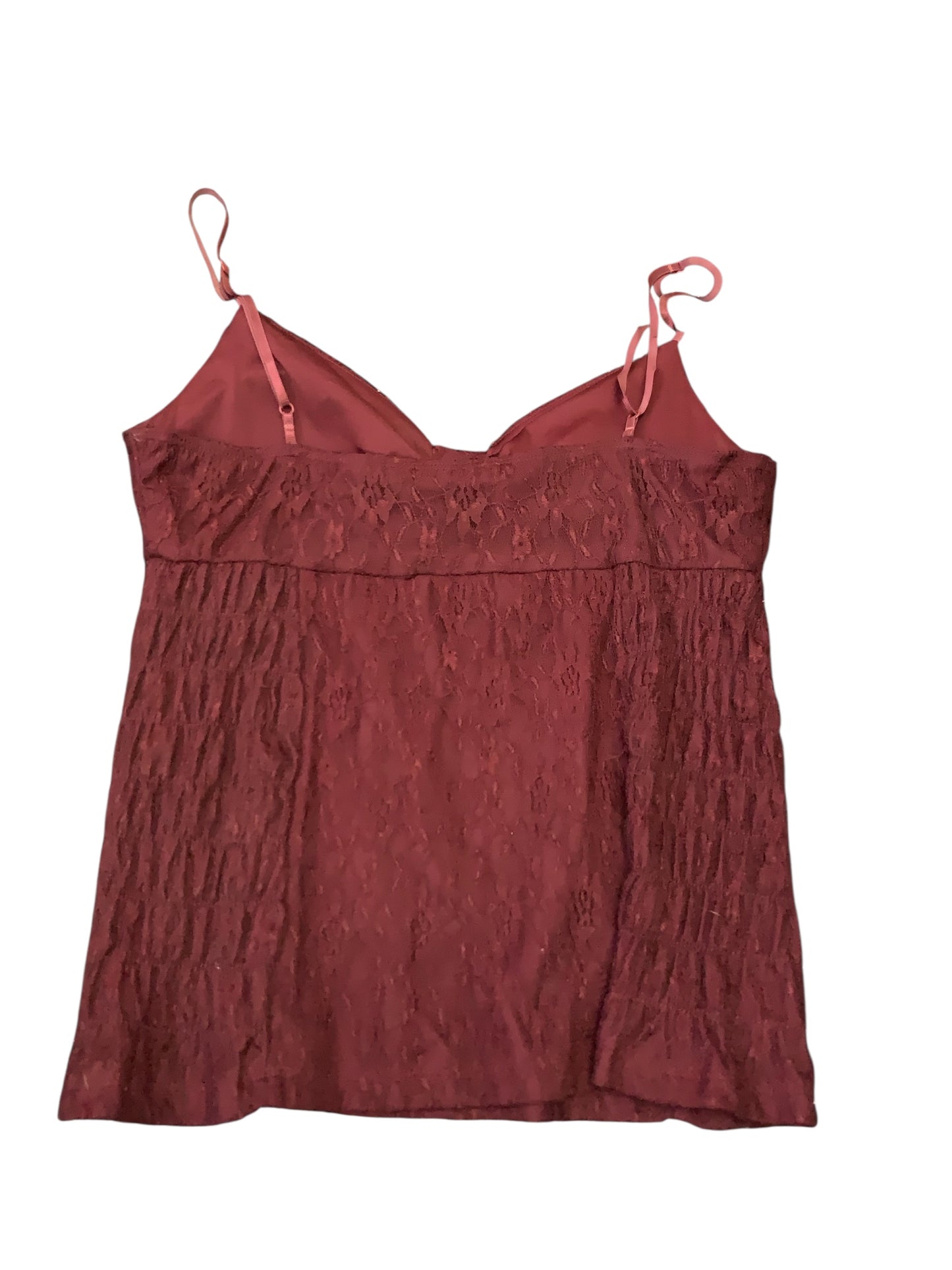 Maroon Lace Tank