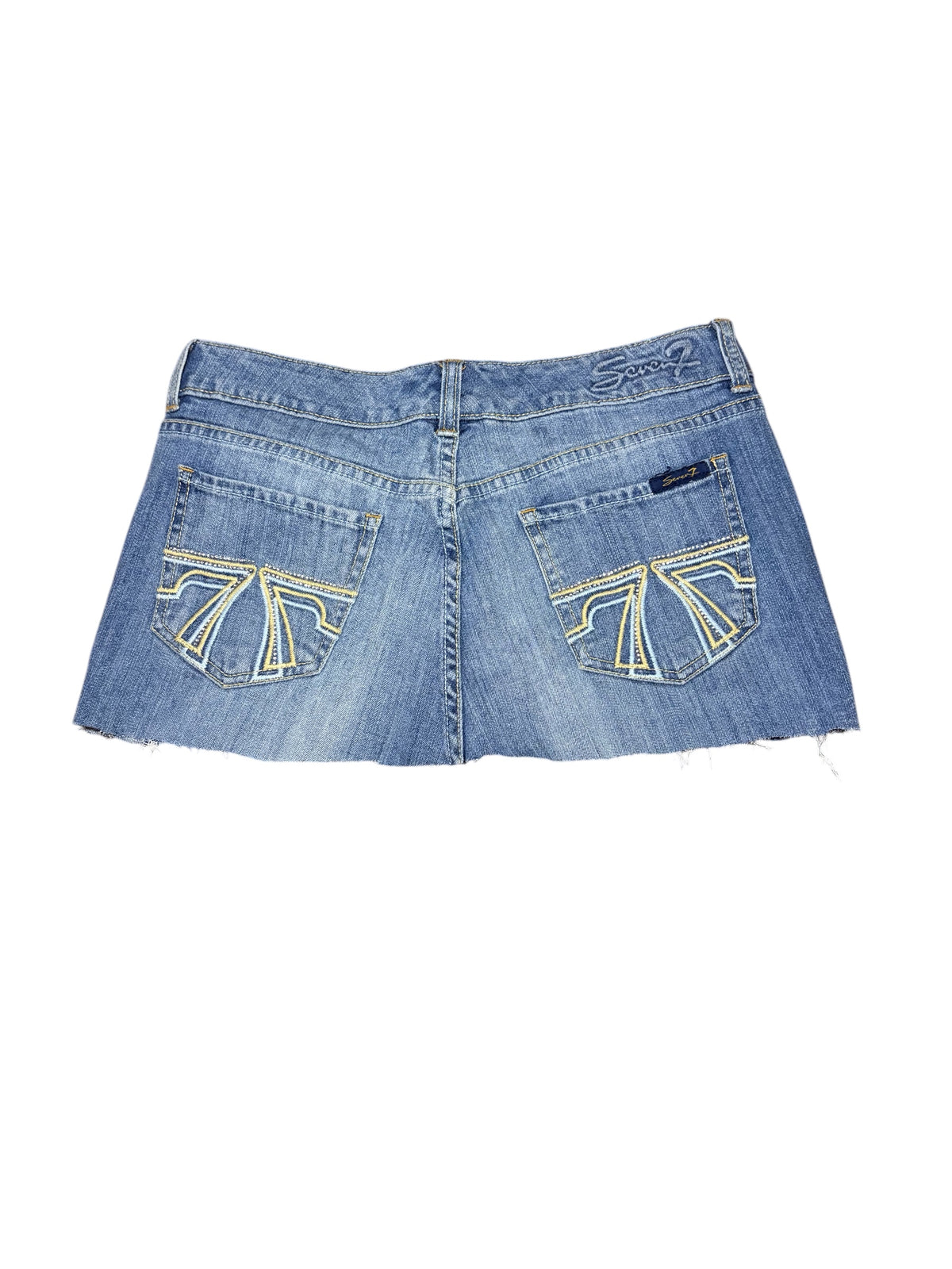 Custom 7 Jeans Mini Skirt