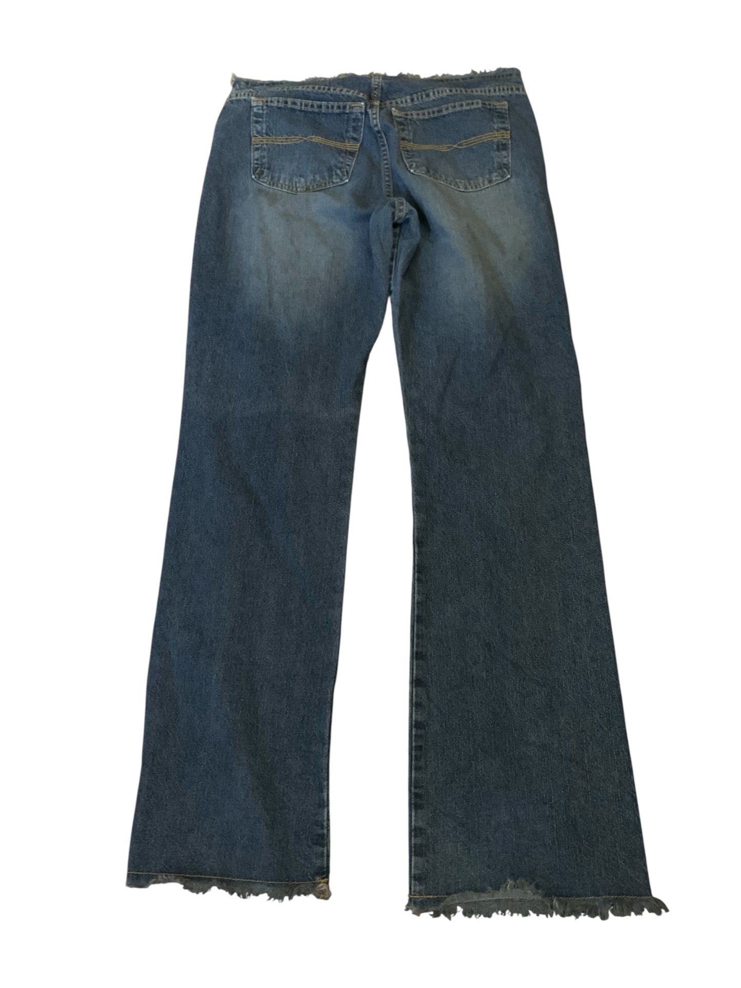 Distressed Express Jeans Hand painted Flame Skull