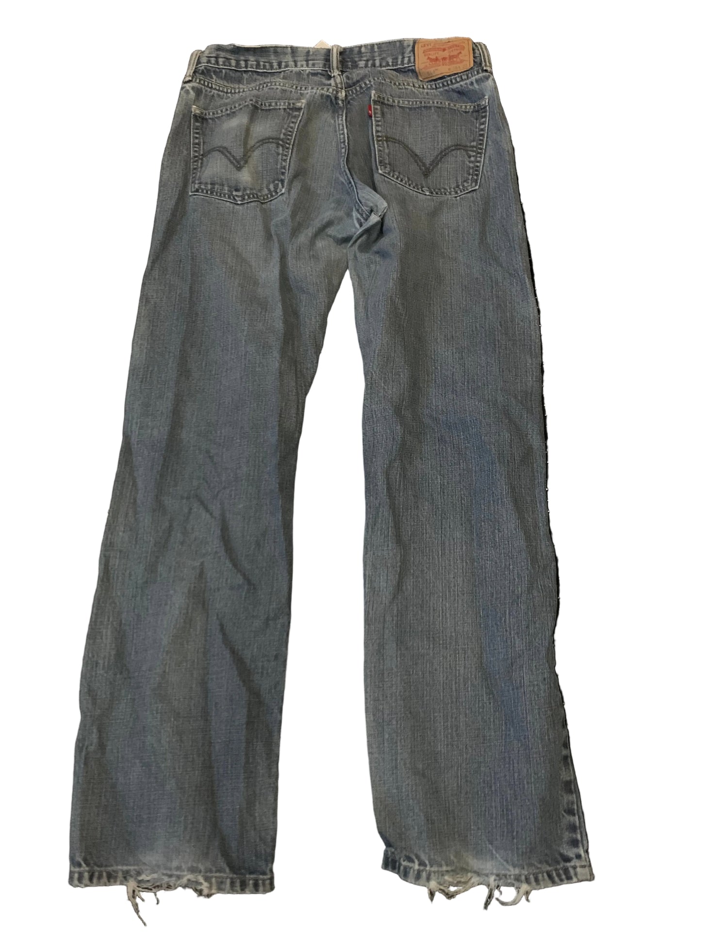 Caitismade Hand Painted Levi’s Skull Flame Jeans