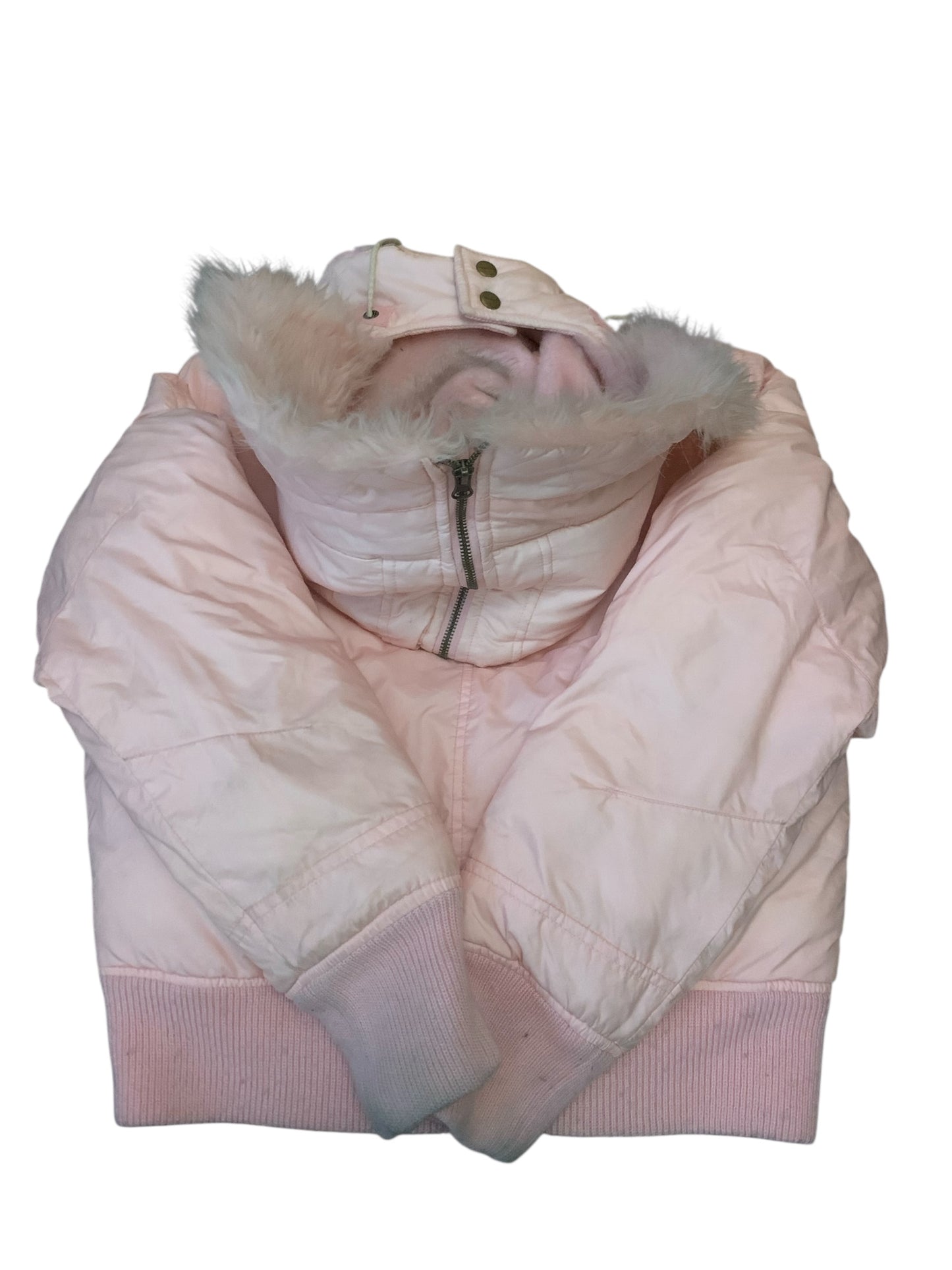 U.S Polo Ass Pink Fur Line Puffer