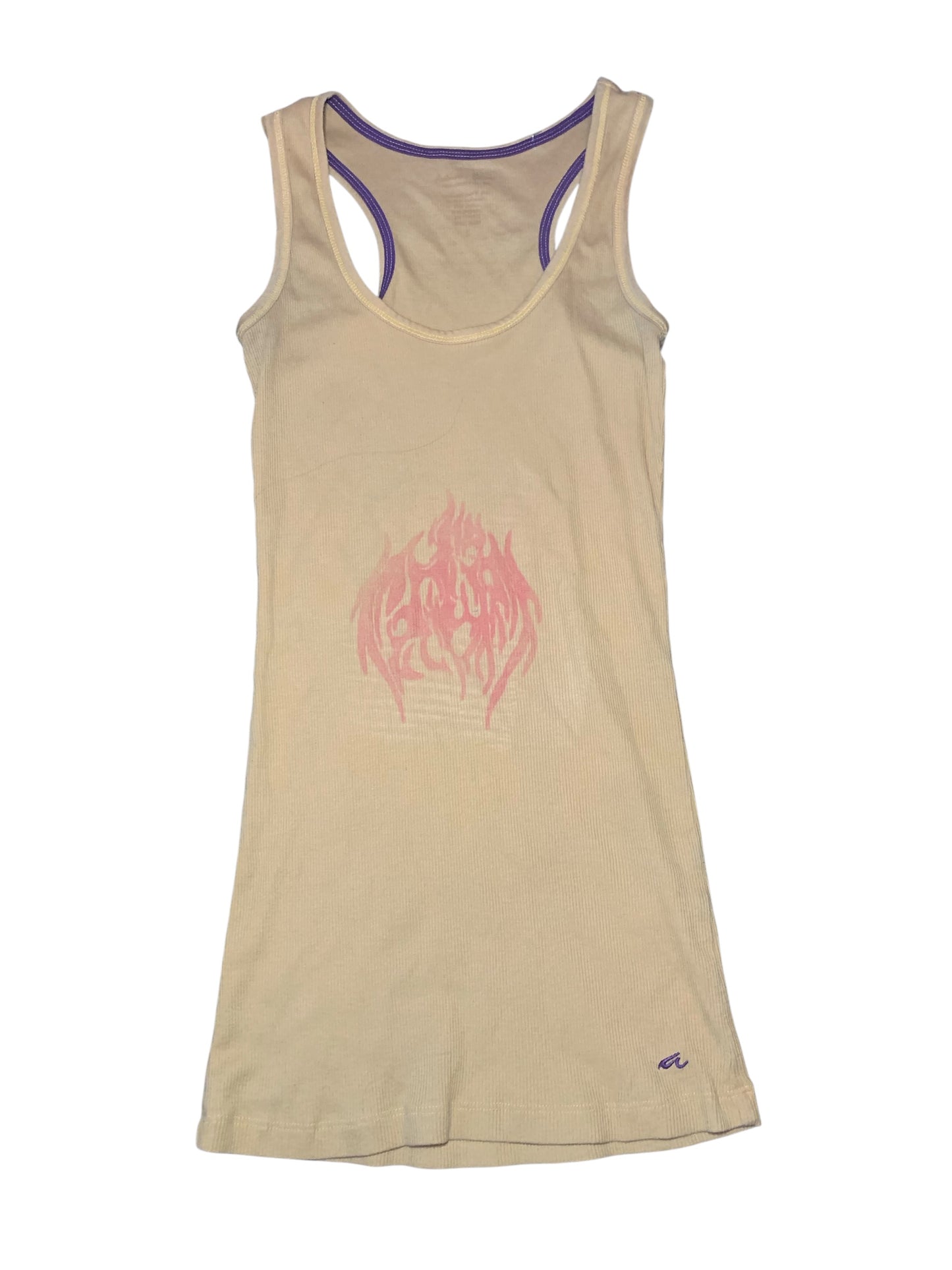 Yellow Hand Drawn Cyber Girl Tank