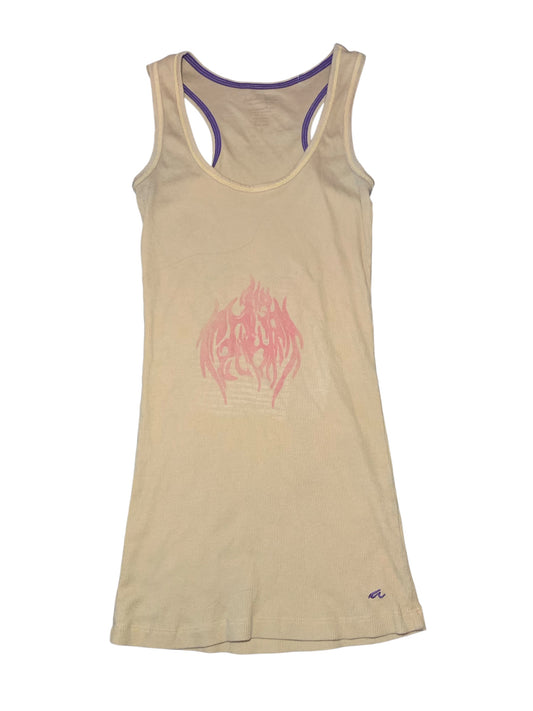 Yellow Hand Drawn Cyber Girl Tank