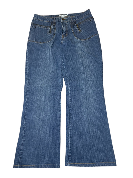 Mattia T Low Rise Zipper Flared Jeans
