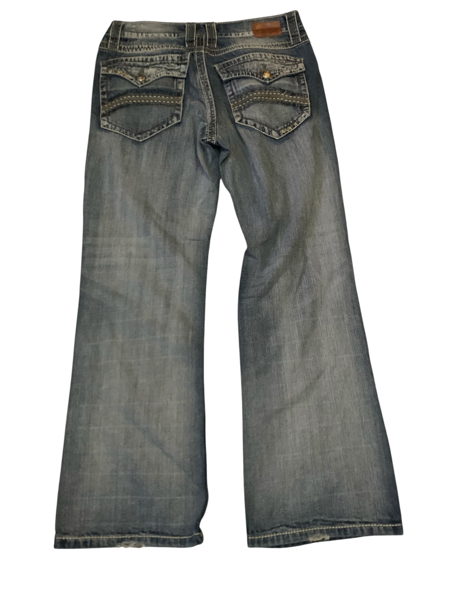Axe and Crown Hand Painted Middle Finger Jeans
