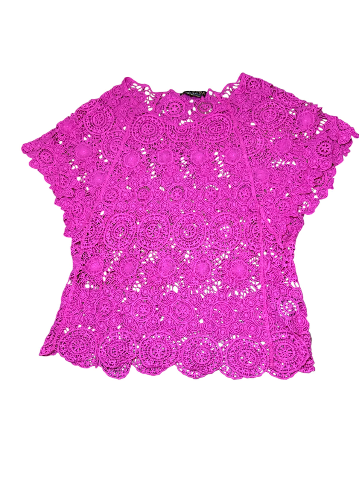 Velzera Crochet Top Belle Short Sleeve
