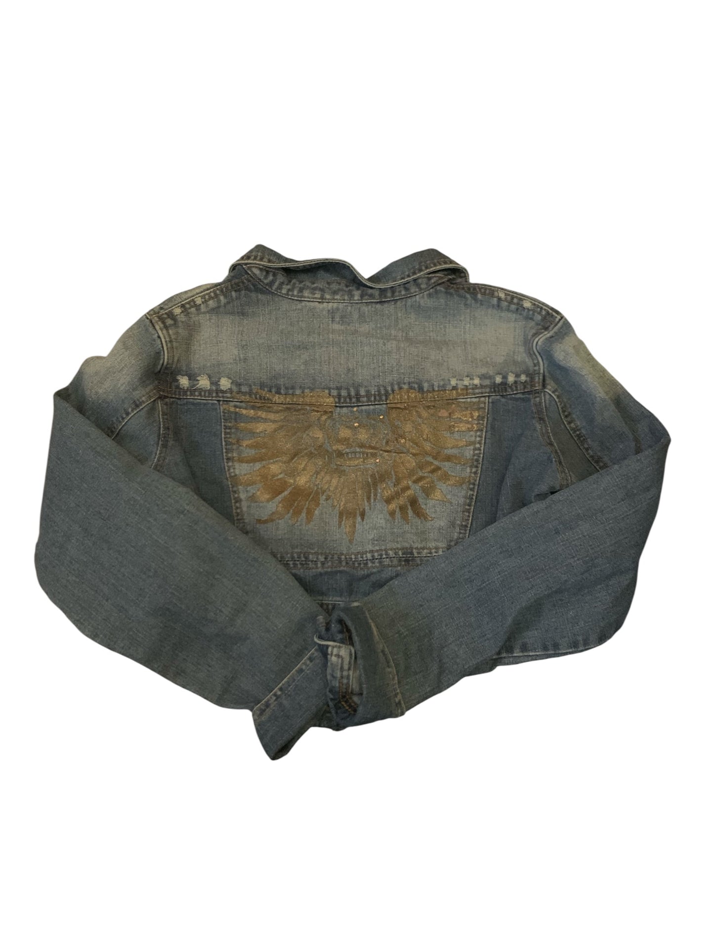 Angel Kiss Cropped Jean Jacket