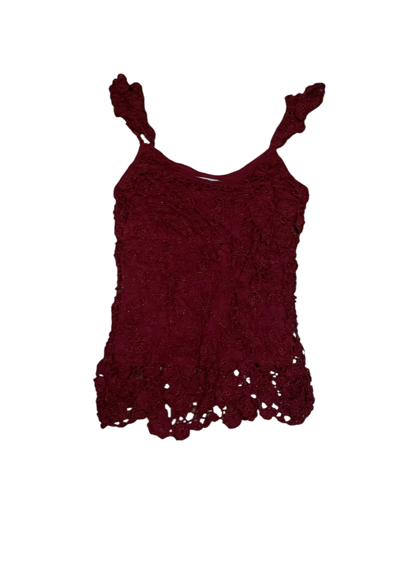 Newport News Lace Beaded Top