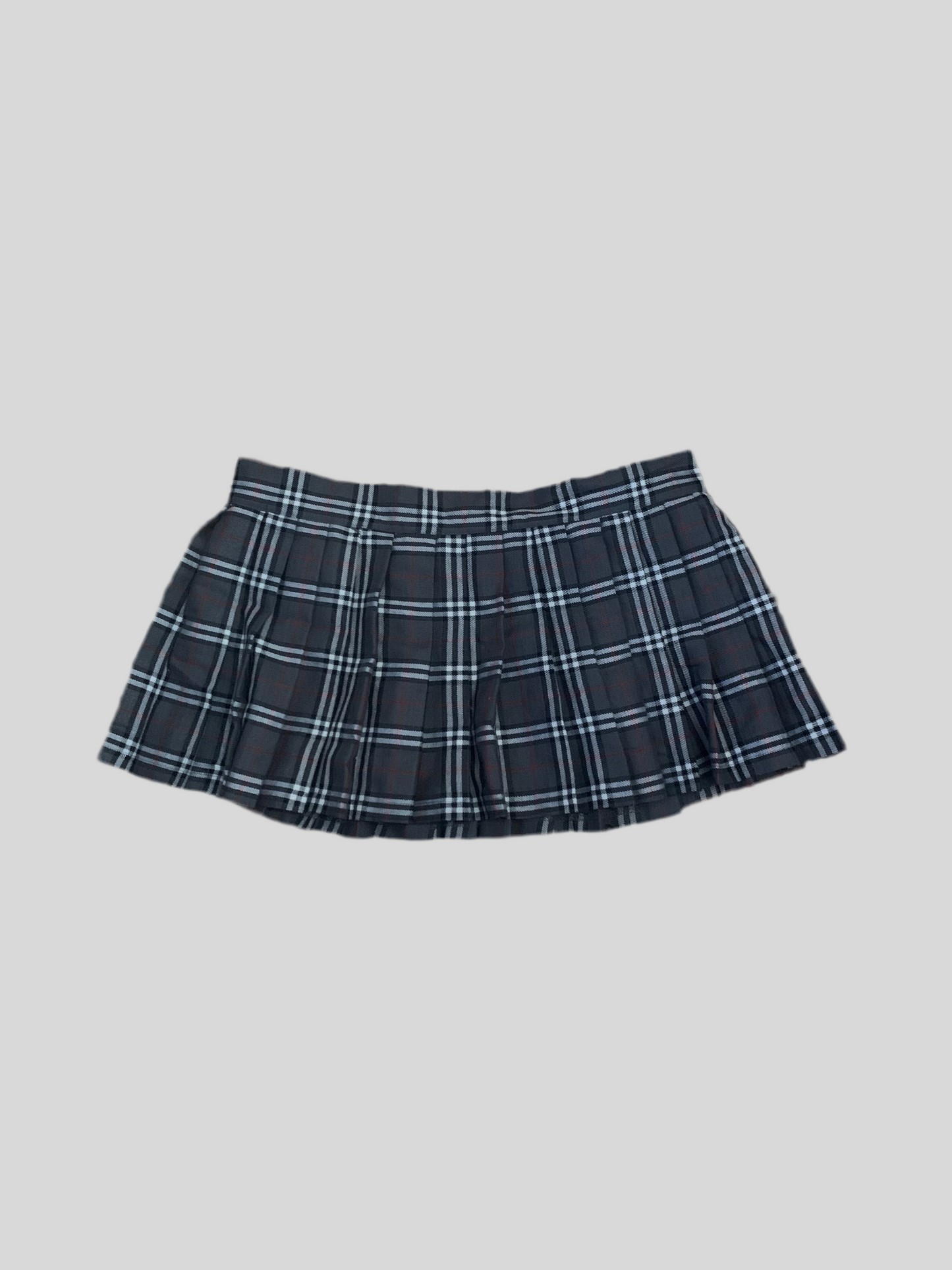 Plaid mini skirt