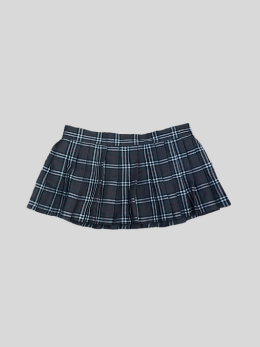 Plaid mini skirt