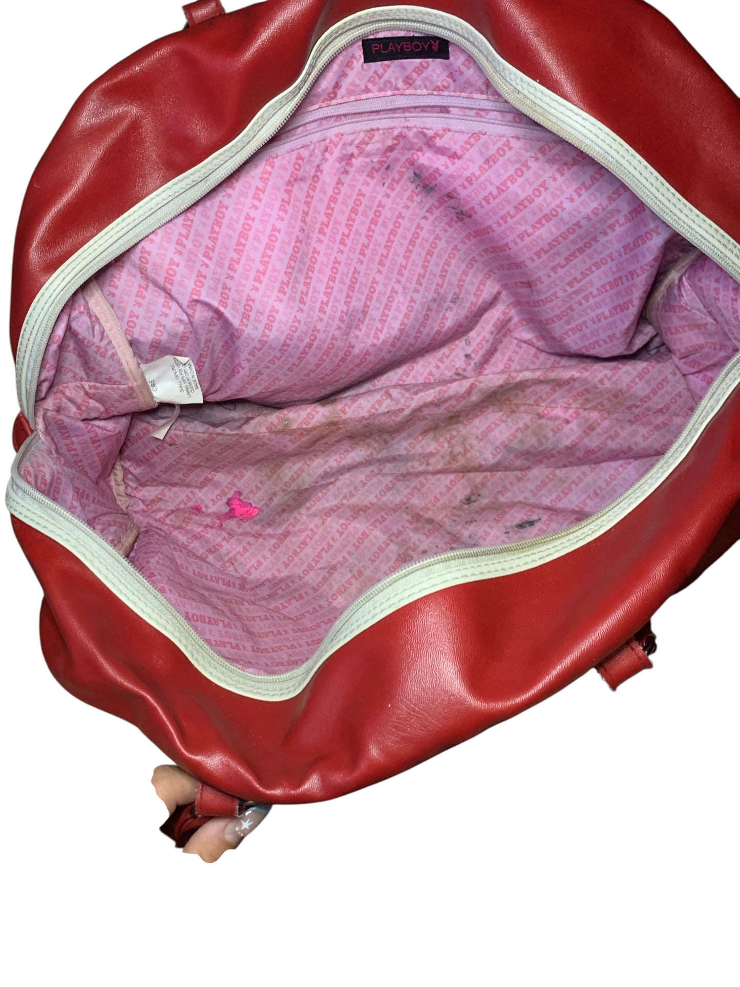 Playboy Red Bowler Bag