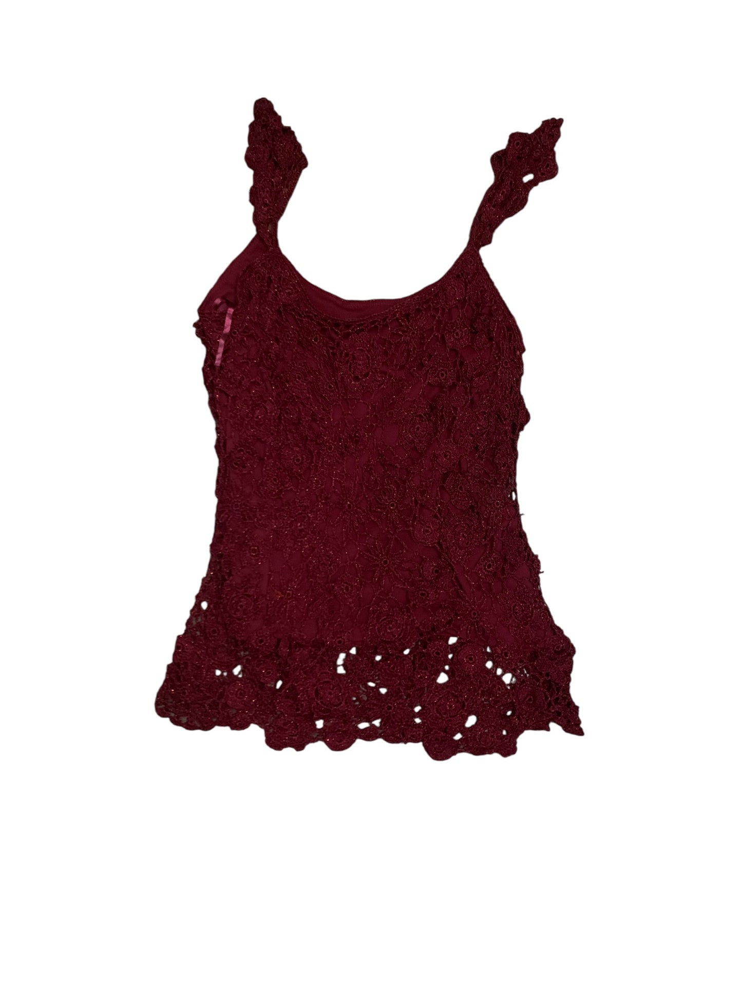 Newport News Lace Beaded Top