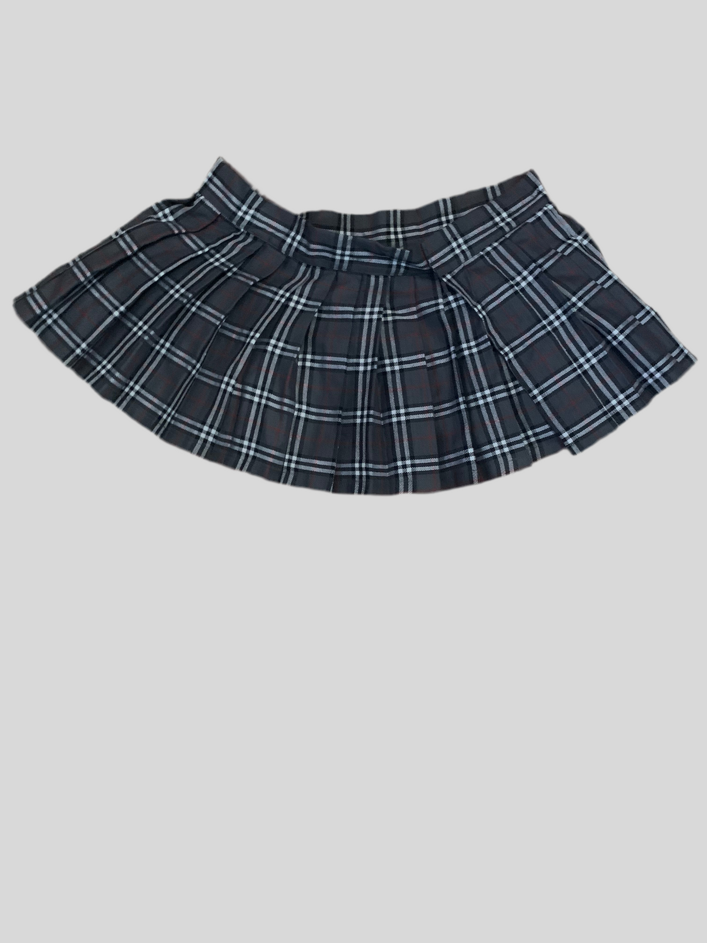 Plaid mini skirt