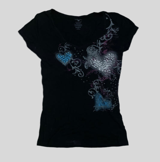 Anchor Blue Hearts Tee