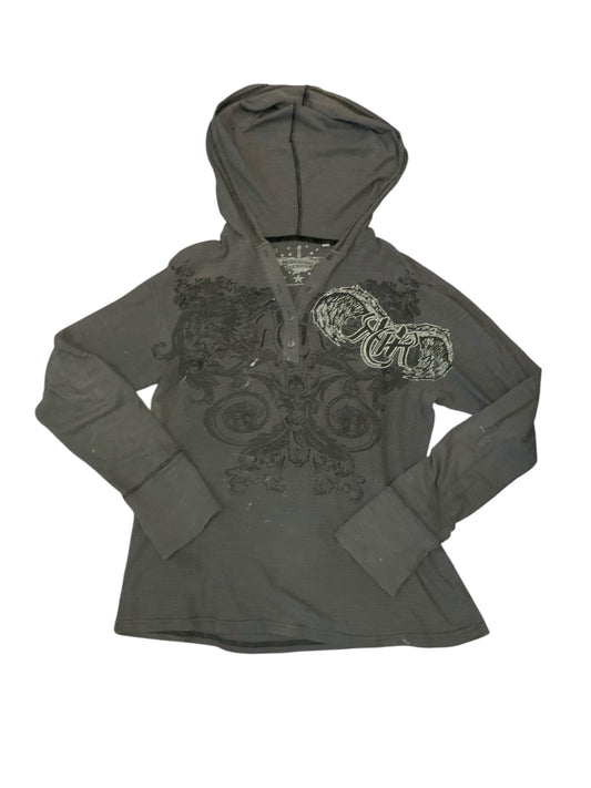 Grey Hoodie Long Sleeve