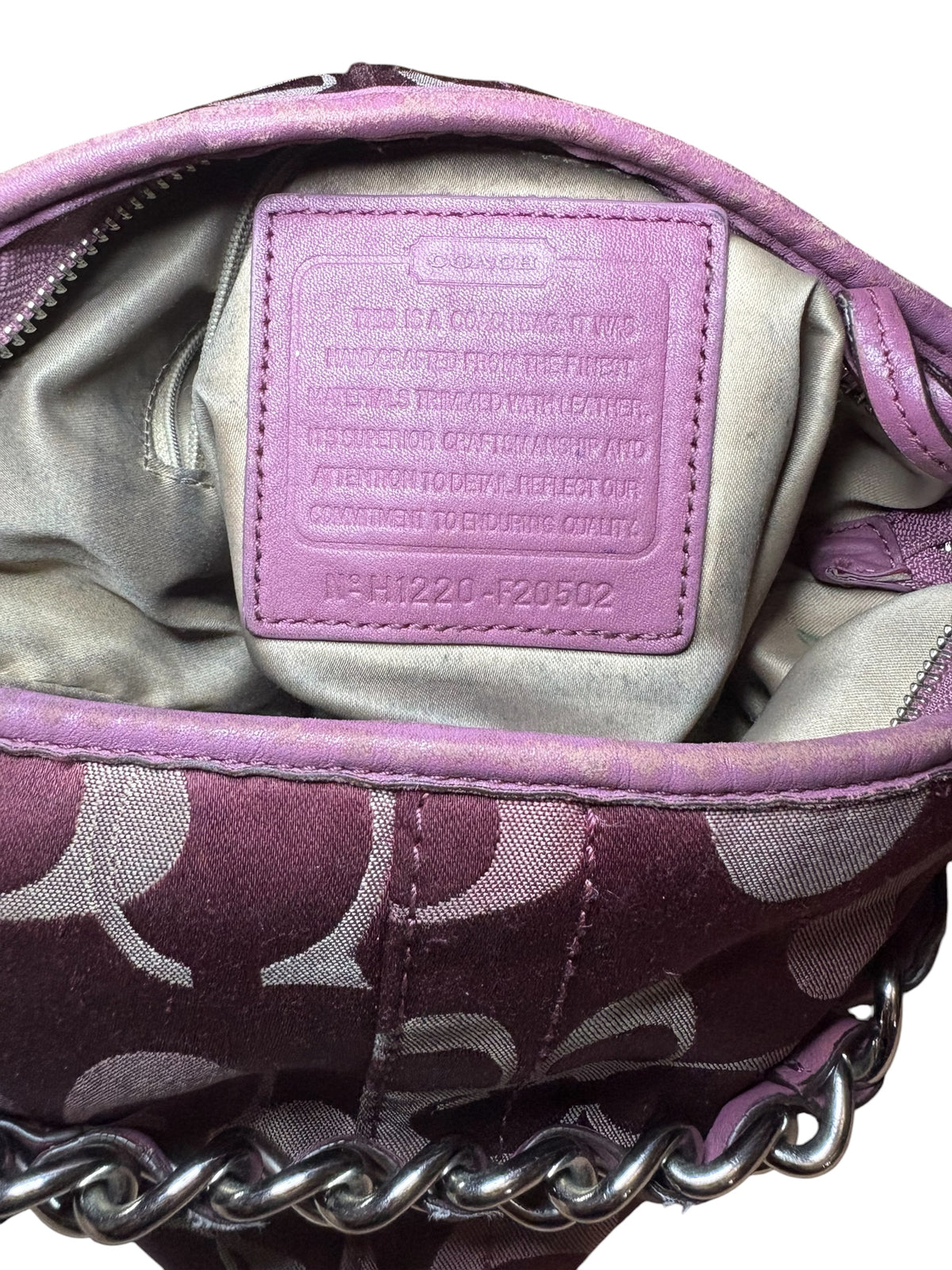Purple Coach Crossbody