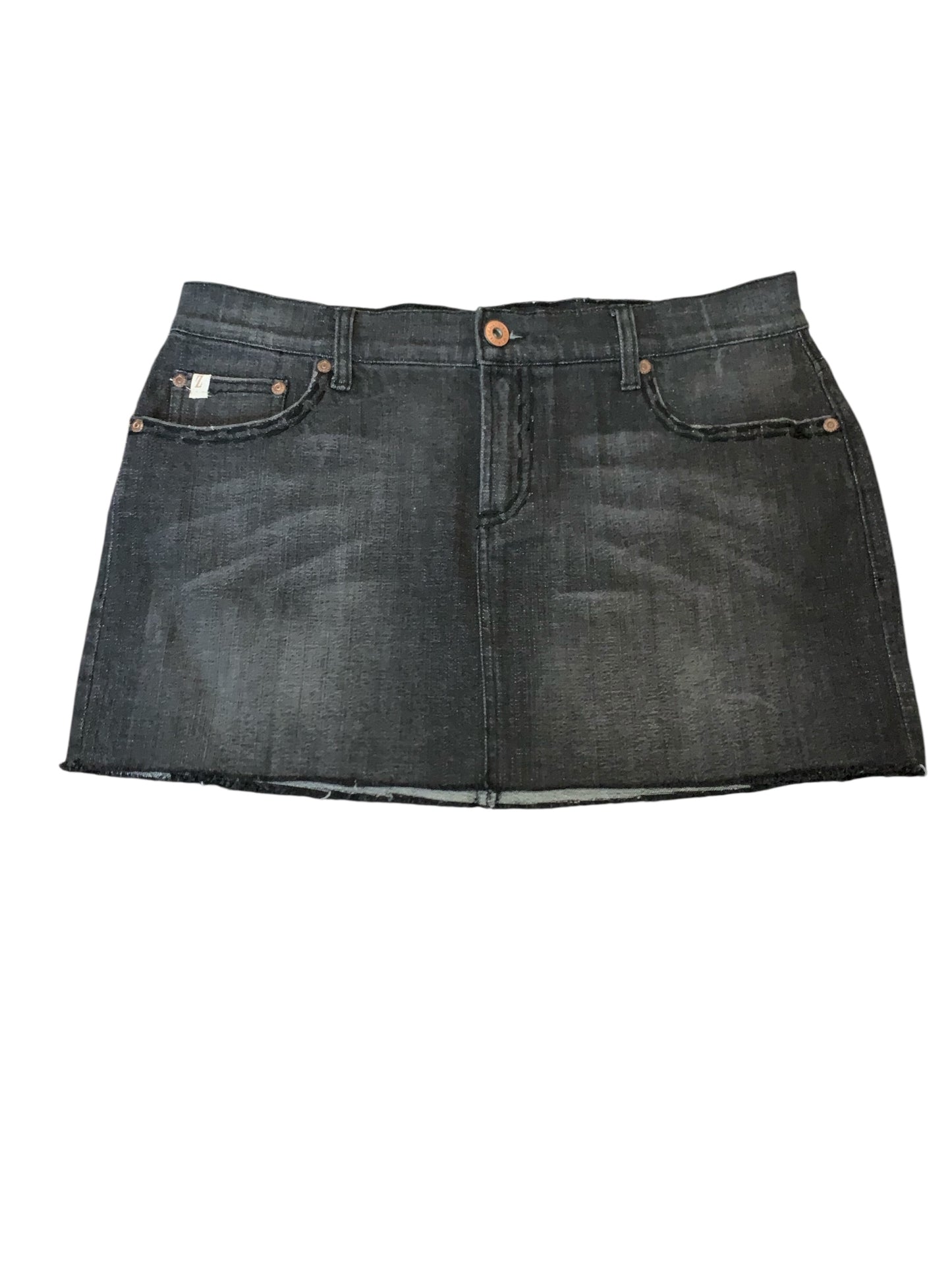 Z Cavaricci Hand Painted Skull Mini Skirt