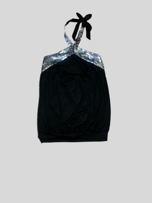 Forever Halter Sequin Top