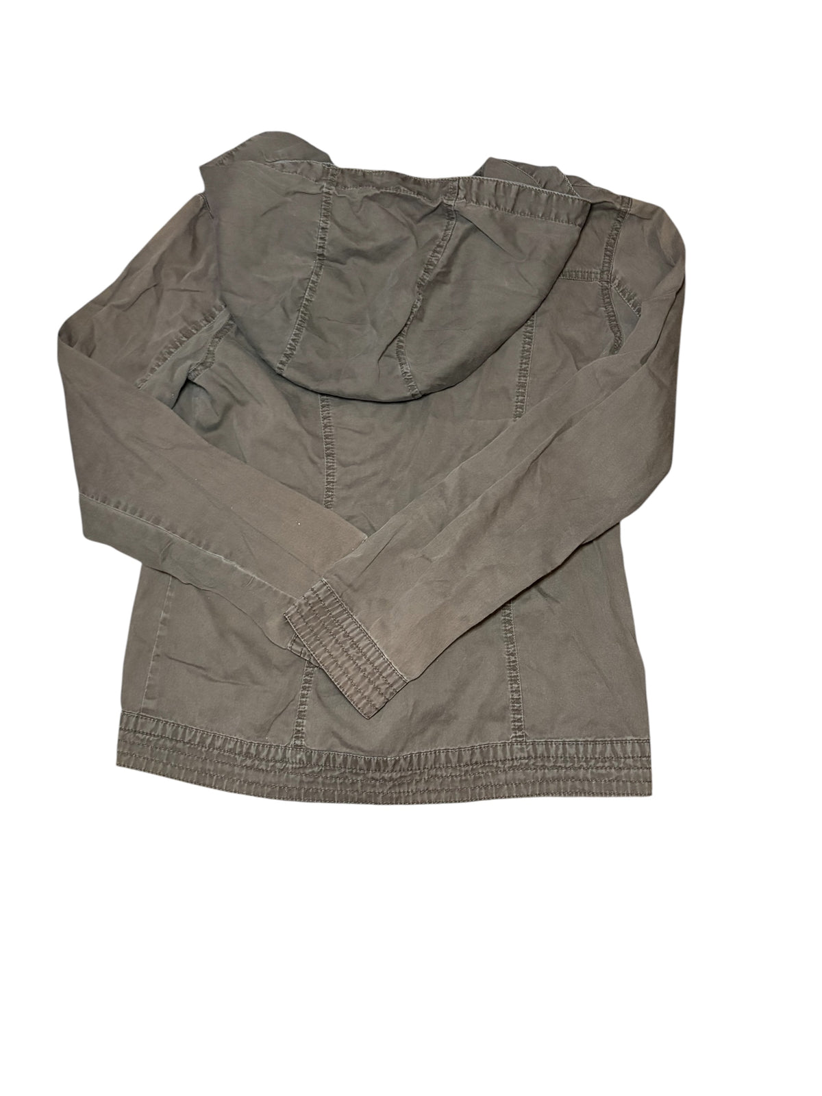 Brown Cargo Zip Up Jacket