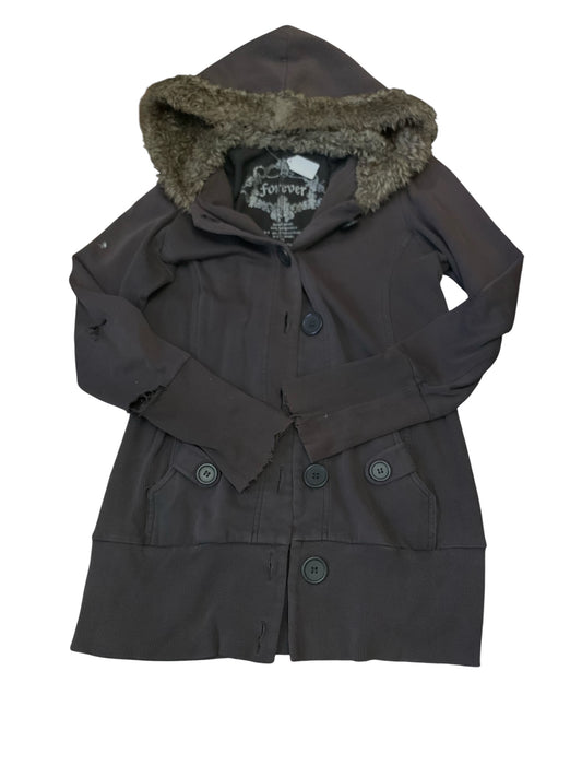 Forever Brown Button Up Fur Lined