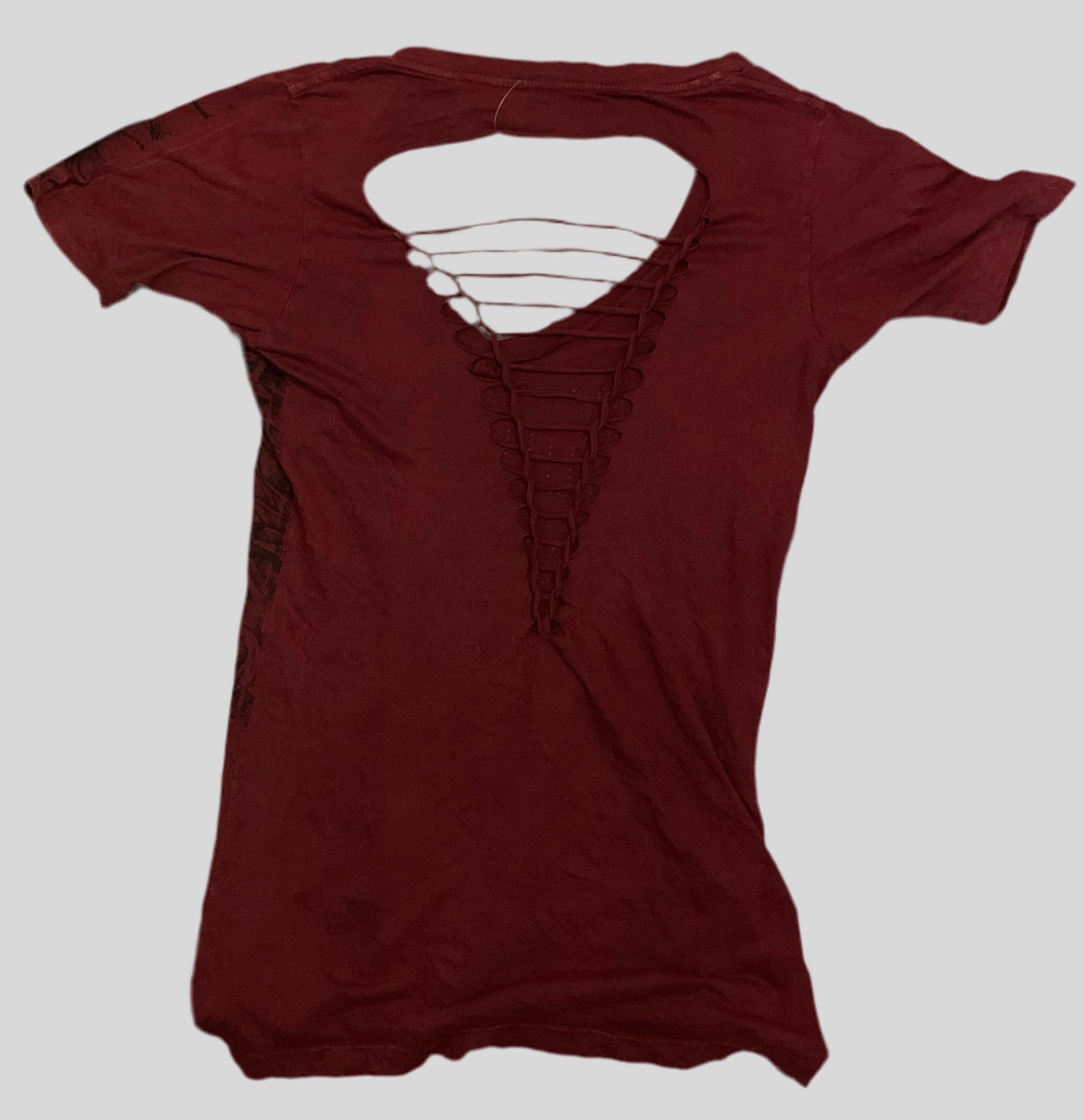 Affliction Tee With Open Back