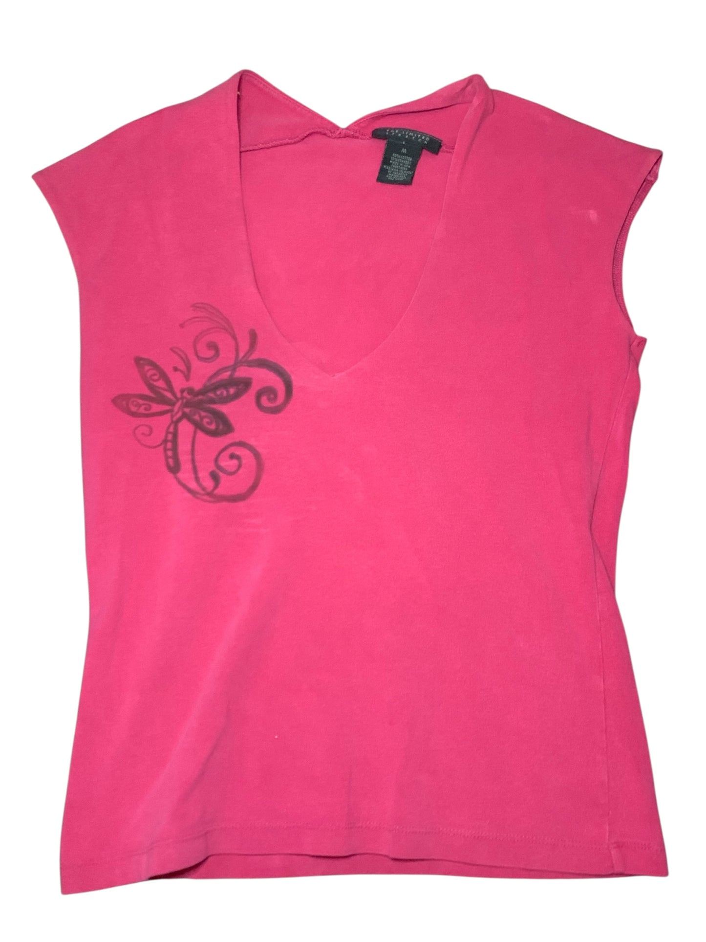 The Limited Stretch Hand Drawn Dragonfly Tank