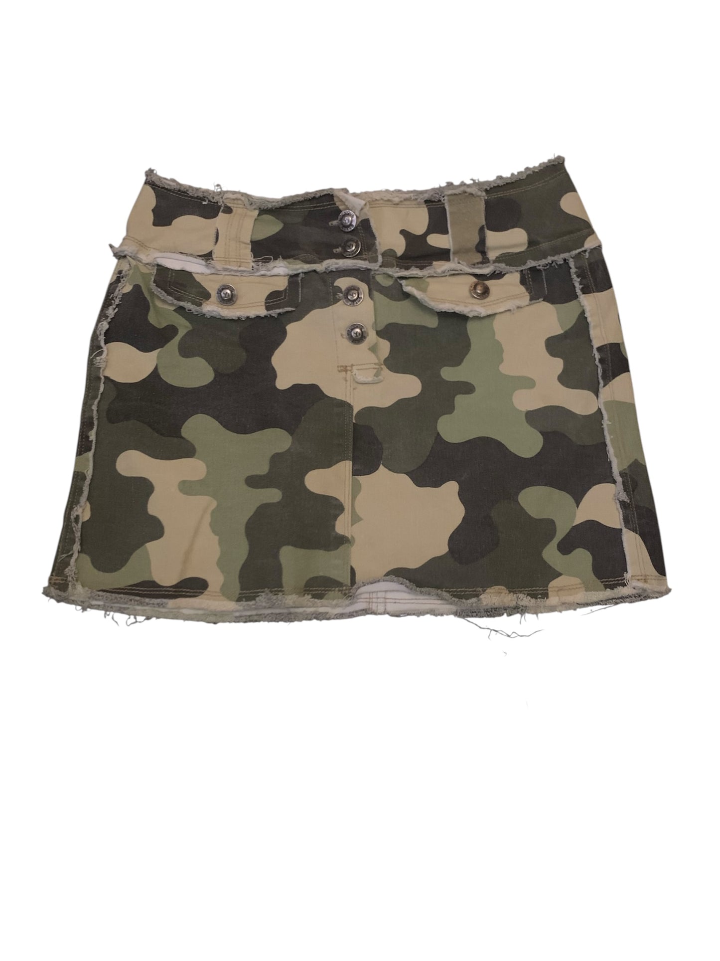 Younique Jeans Camo Mini Skirt
