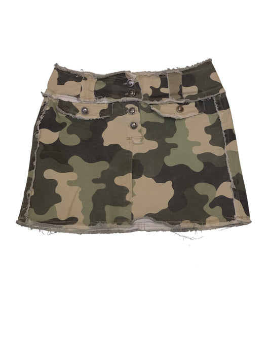 Younique Jeans Camo Mini Skirt