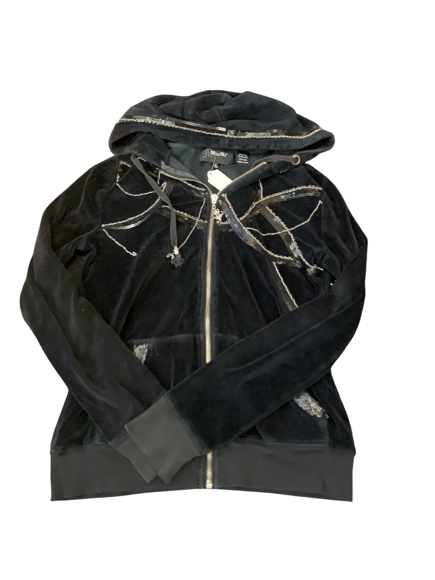 Miss Me Silver Detail Zip Up
