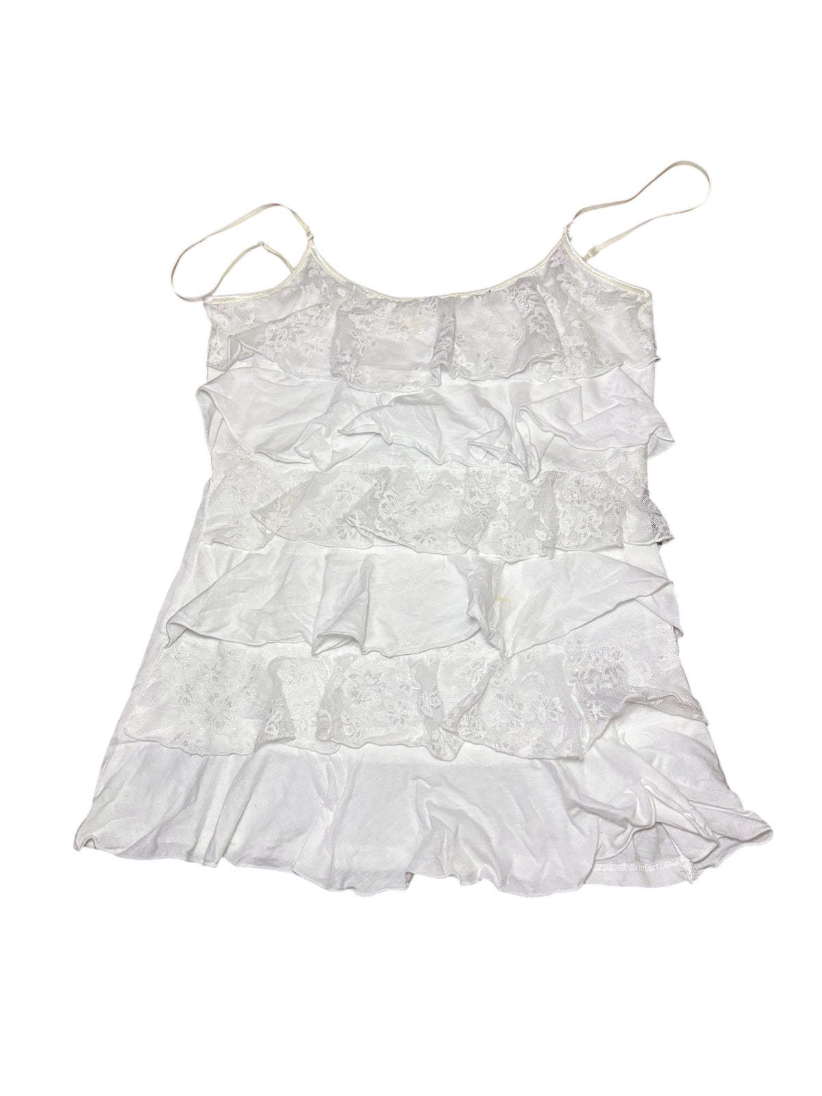 Zenana Lace Ruffle Tank