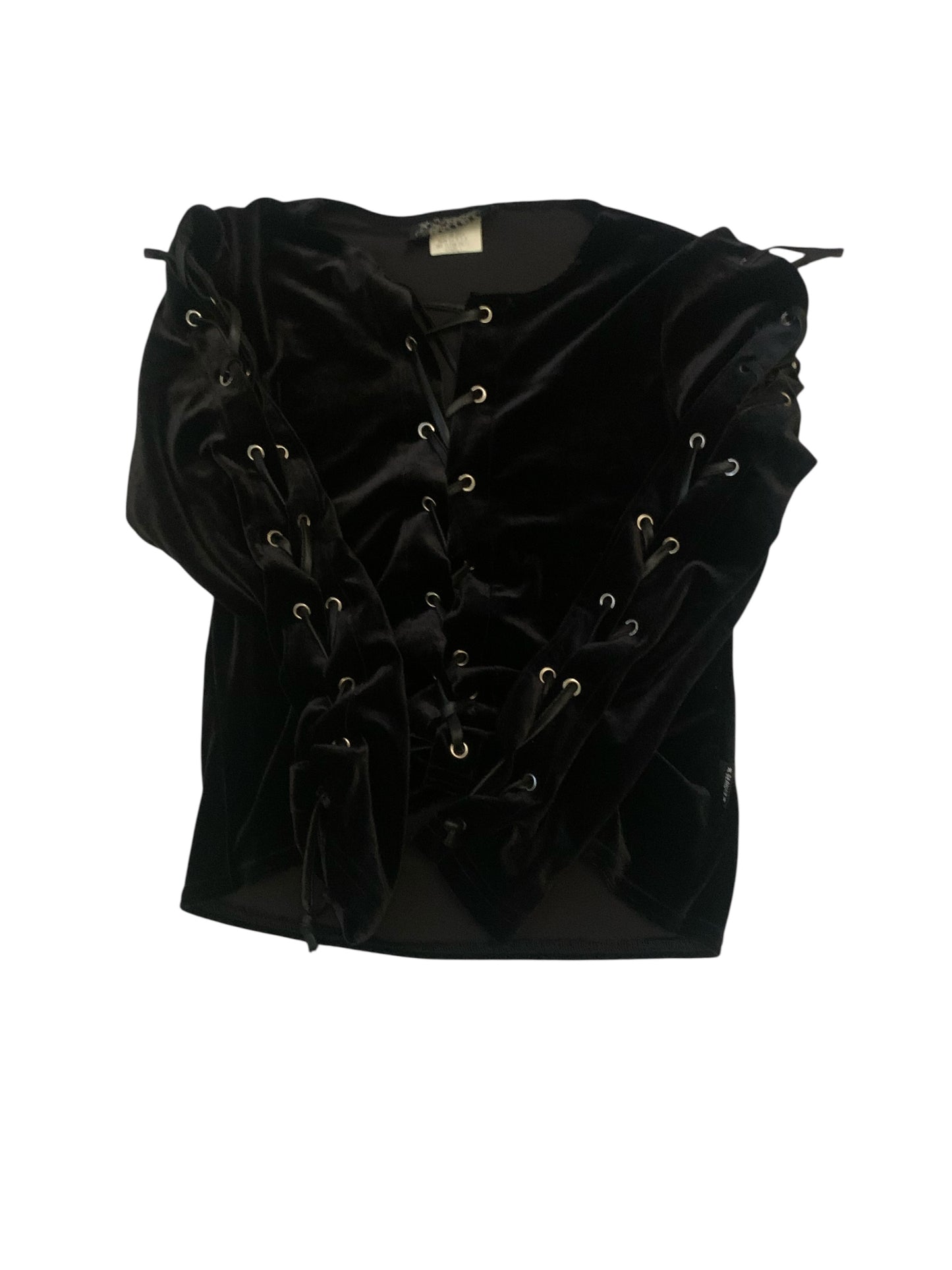 Serious Velvet Tie Up Long Sleeve