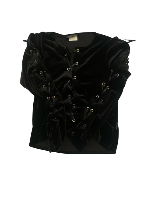 Serious Velvet Tie Up Long Sleeve