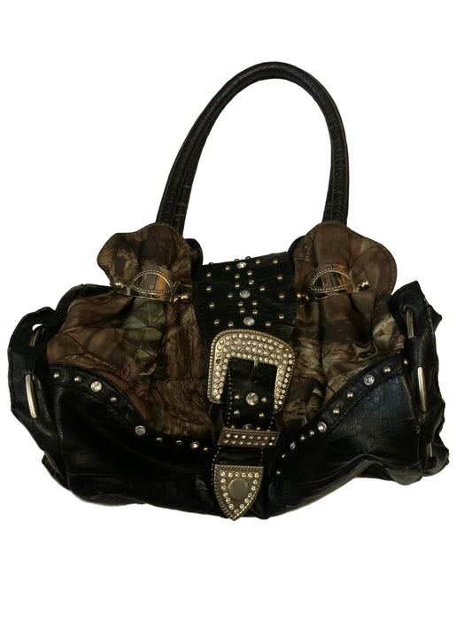 Camo Bling Buckle Bag