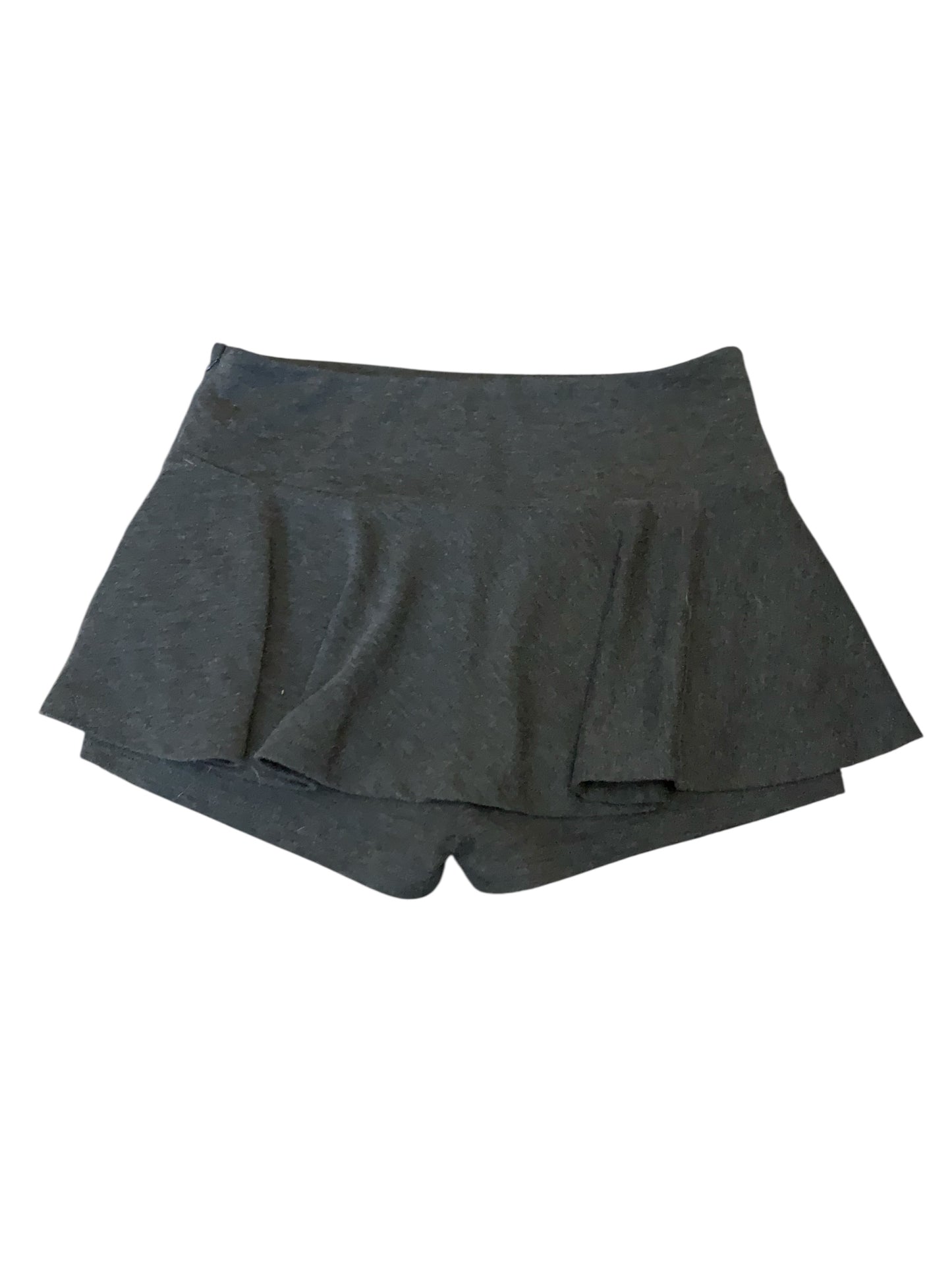 Hand Painted Fine Line Skull Mini Skirt /w Built in Shorts