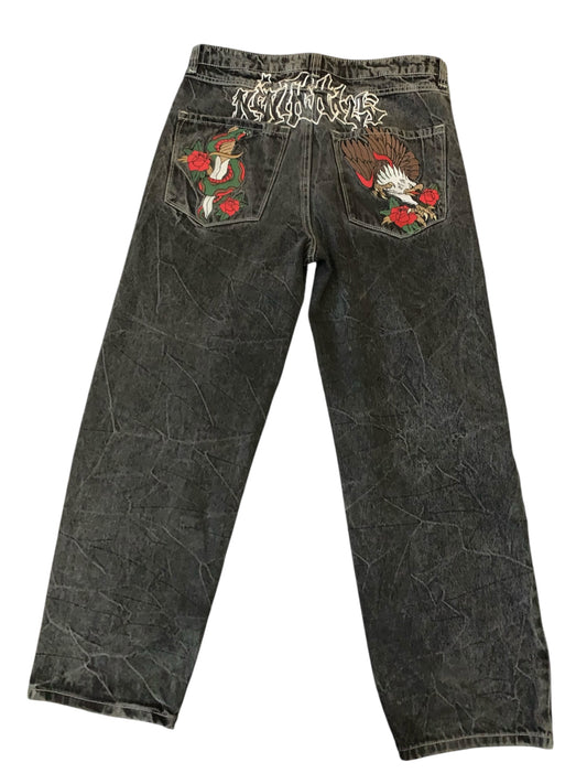 Ninth Hall Embroidered Jeans