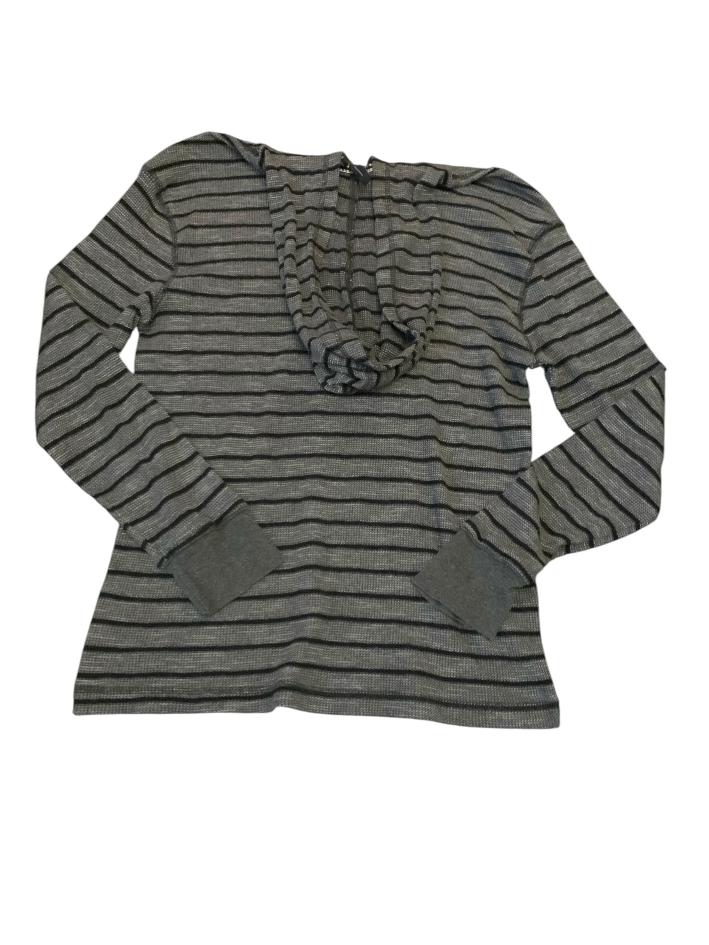 Distortion Striped Long Sleeve Hoodie